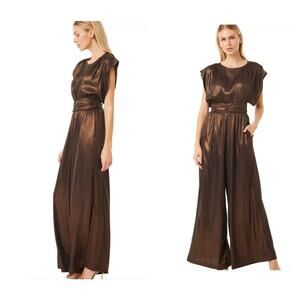 NEW NWT Misa Los Angeles Sophia Jumpsuit in Burnished Bronze – Size M